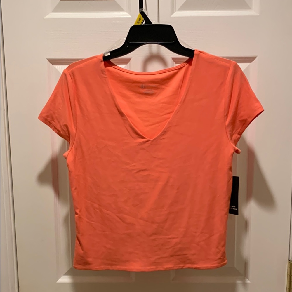 Women's V-Neck Coral Top